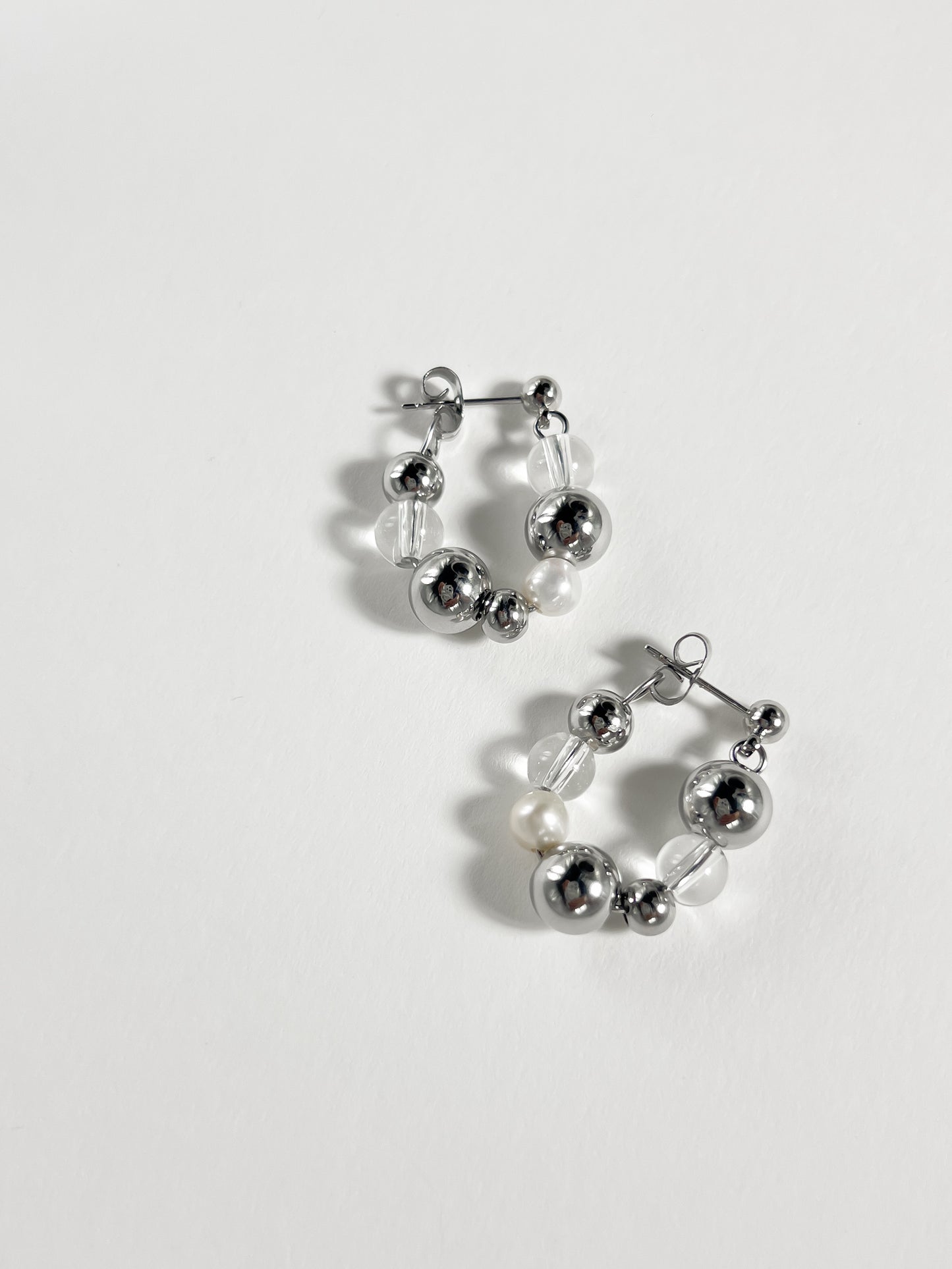 Jo Earrings — Chrome