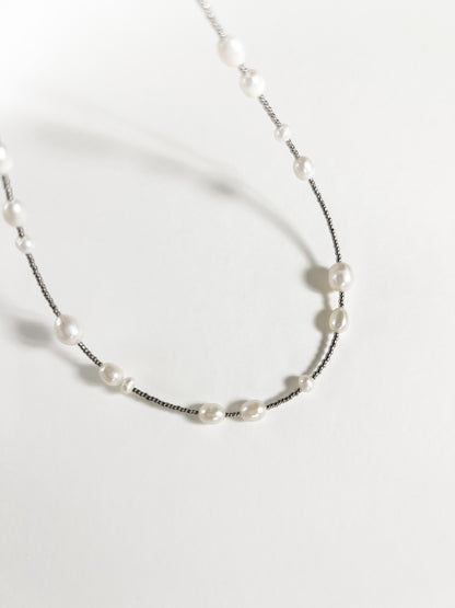 Olivia Necklace — Silver