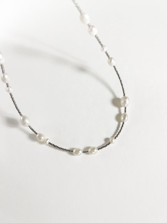 Olivia Necklace — Silver