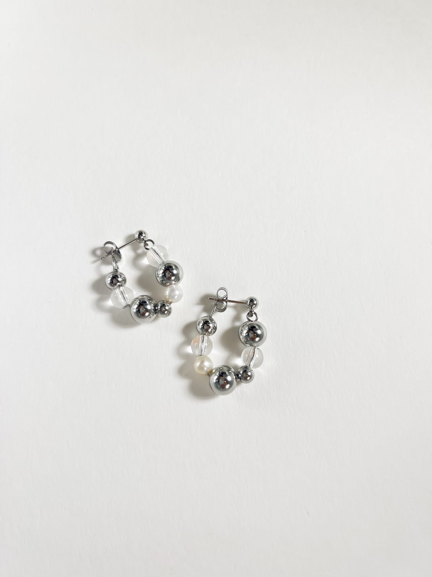 Jo Earrings — Chrome