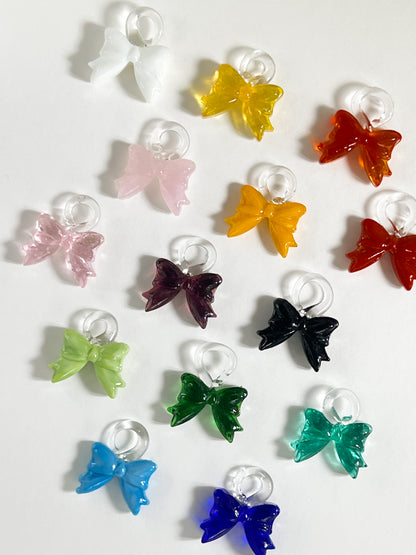 Bonbon Earrings — Bow ୨୧