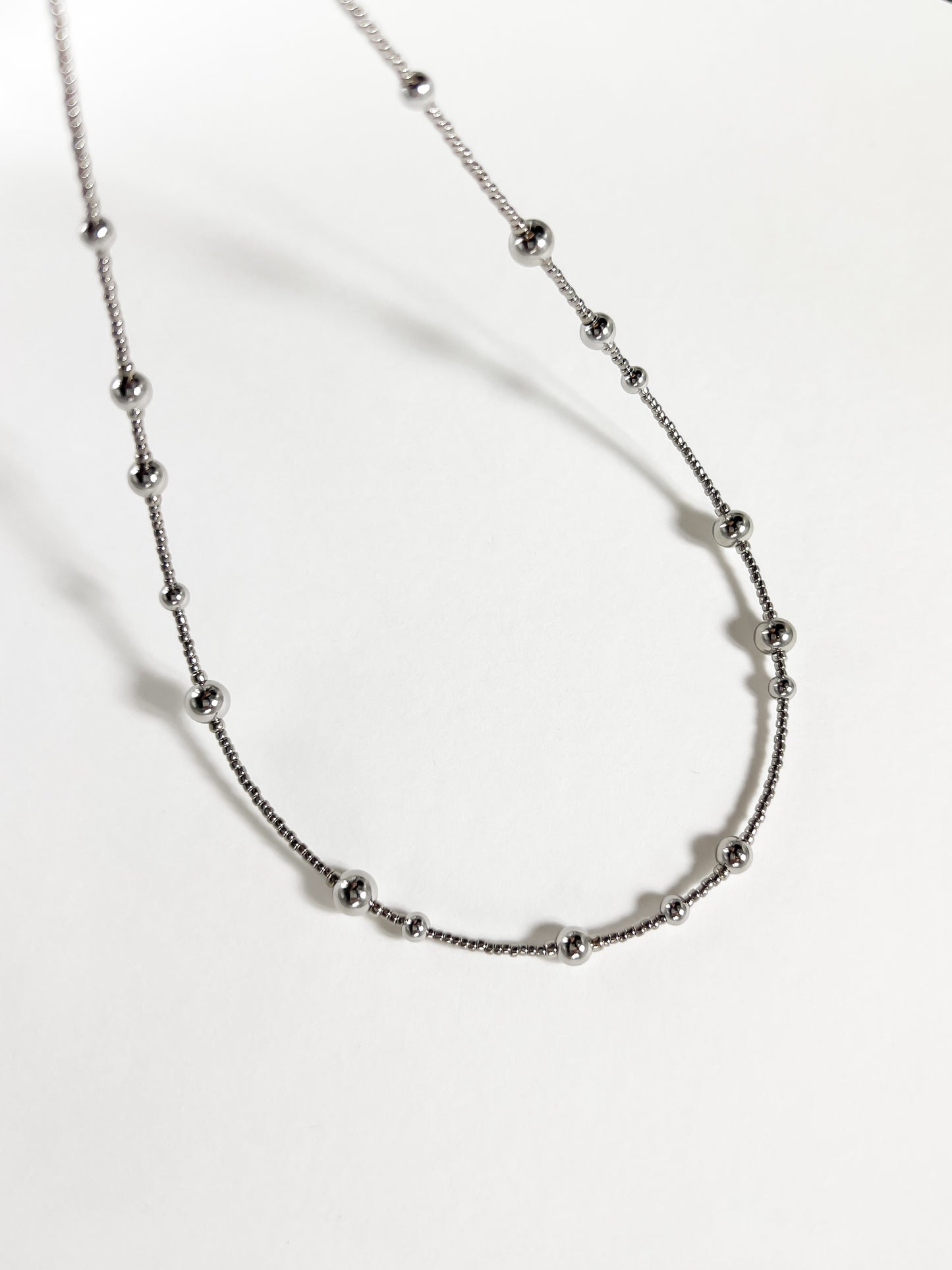 Olivia Necklace — Chrome