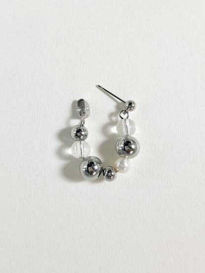 Jo Earrings — Chrome